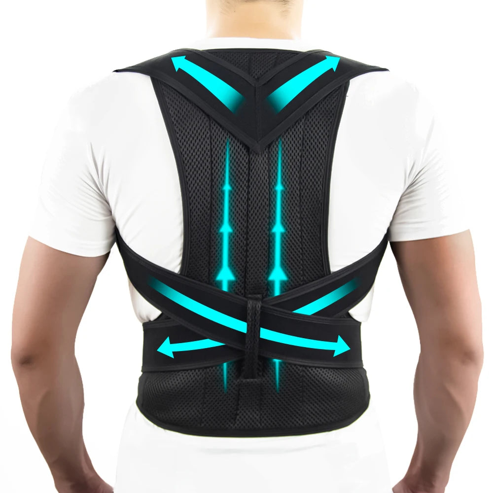 PosturePro Adjustable Back Support Brace
